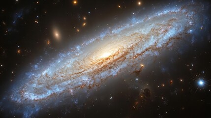 Fototapeta premium Majestic Spiral Galaxy Celestial Cosmic Nebula Space Background Astronomy Universe Starscape Night Sky Deep Space Exploration Galactic Panorama Astronomical 