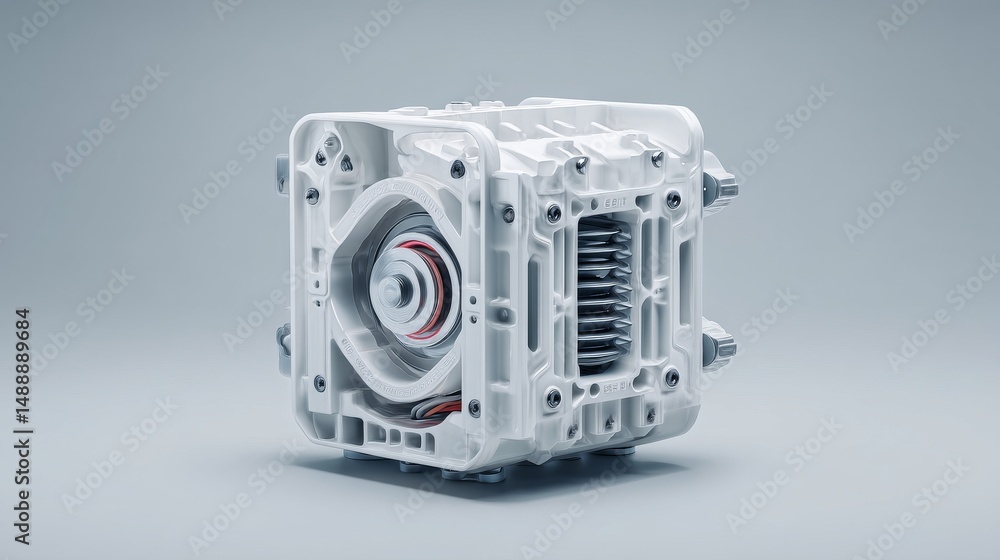 Aufkleber detailed image of a mechanical component showcasing precision engineering.