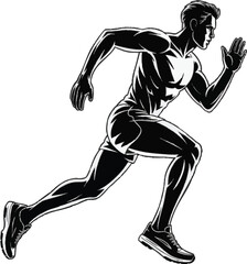 Fototapeta premium Dynamic Runner Speed Fitness