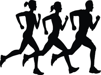 Three Runners Cross Country Race