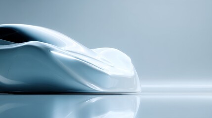 Futuristic sleek car design showcasing innovative automotive engineering.