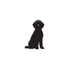 Lagotto Romagnolo Dog Silhouette – A charming outline of this curly-coated truffle hunter, showcasing its compact build, lively posture, and loyal temperament in clean vector form.
