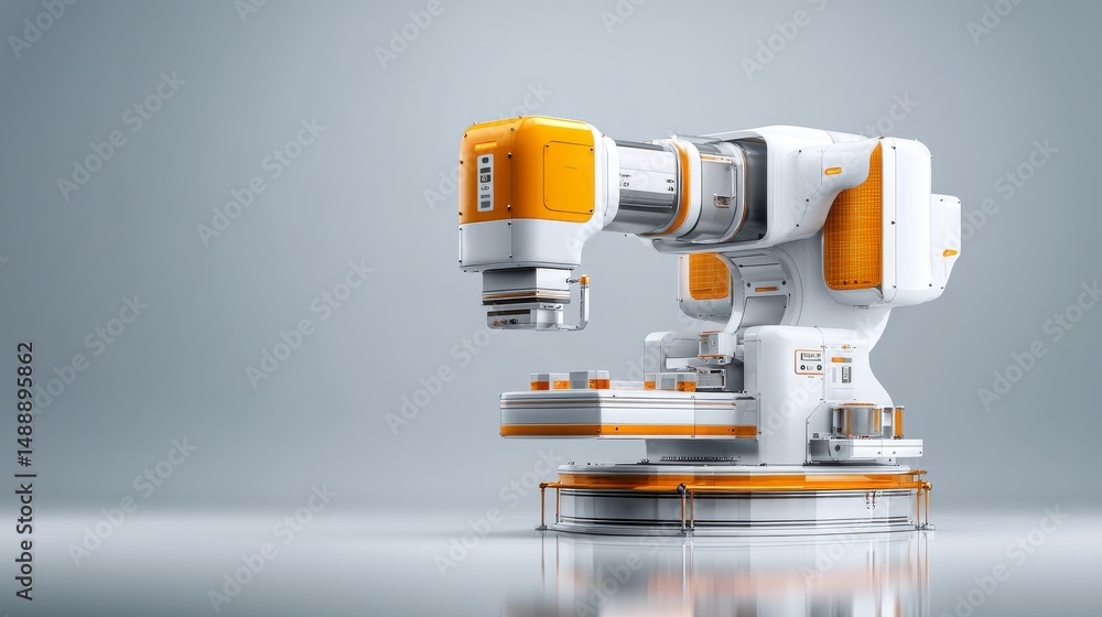 Aufkleber modern robotic arm with precision tools for automation in industrial applications.