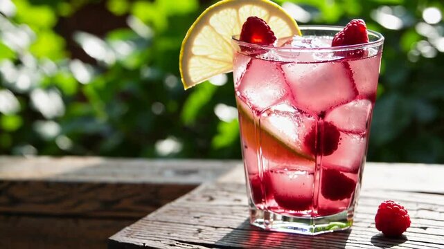Refreshing Summer Drink with Fresh Fruits