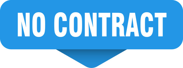 no contract sticker. no contract sign on transparent background