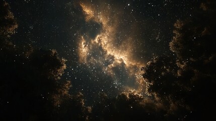 115. Luminous dragon flying across the galaxy night sky