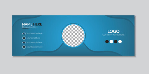 Email Signature Mockup Template.