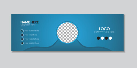 Email Signature Mockup Template.