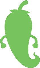 angry chili pepper cartoon 