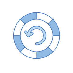 Spin Button Vector icon