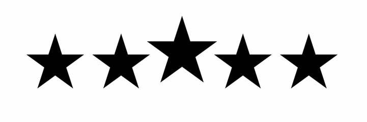 Obraz premium 3d black star icon on transparent background 