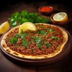 Lahmacun mit Hackfleisch
