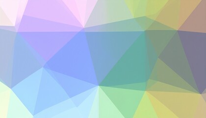Soft Pastel Geometric Background with Translucent Triangles in a Modern Abstract Art Style for Creative Projects