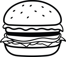 hamburger silhouette