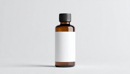 medicine bottle on white background