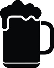 mug of beer  silhouette