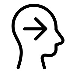 idea line icon. Vector format with fully editable strokes, business series.