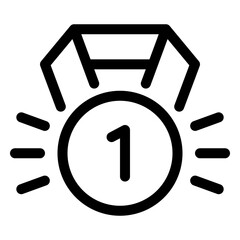 first line icon. Vector format with fully editable strokes, business series.