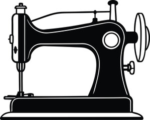 old sewing machine silhouette
