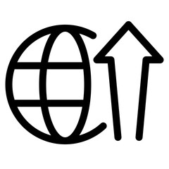 profit line icon. Vector format with fully editable strokes, business series.