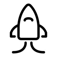 launch line icon. Vector format with fully editable strokes, business series.