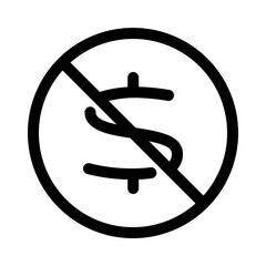 copyright line icon. Vector format with fully editable strokes, business series.