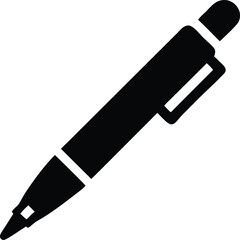 pen isolated silhouette