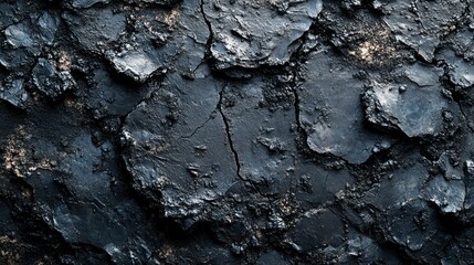Dark, cracked earth surface texture