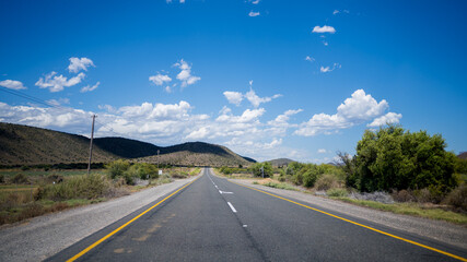 road to the sky in little Karoo, south africa