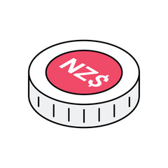 NZD Vector icon