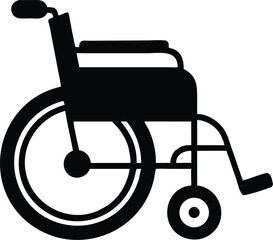 wheelchair silhouette vector illustration