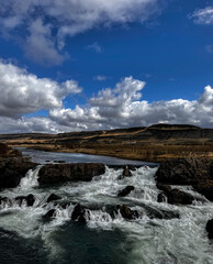 Dramatic Icelandic landscape featuring raw nature, striking contrasts, and serene beauty