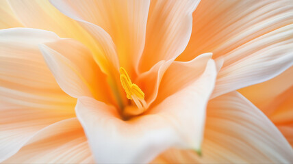 Obraz premium Delicate orange flower petals creating gentle, romantic atmosphere