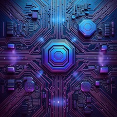 blue circuit board