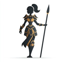 Strong Female Warrior Symbol