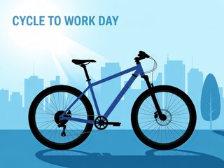 Illustration of a bicycle for Cycle to Work Day.