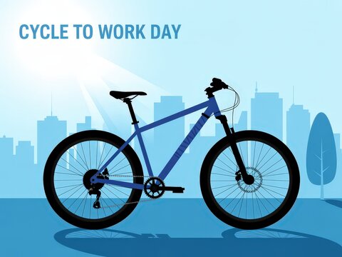 Illustration of a bicycle for Cycle to Work Day.