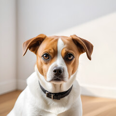 Understanding Helminthiasis: The Impact of Toxocara canis on Pet Health with Bokeh Effect Background of a Little Dog on White Canvas