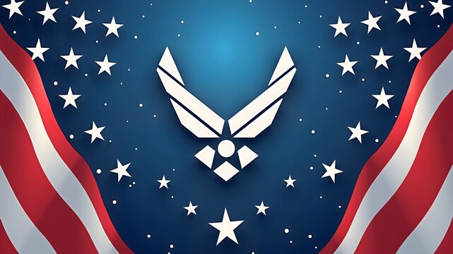 U.S. Air Force Day sale banner design free space in the center
