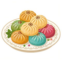 cake on a white background