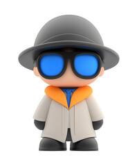 Detective 3D character