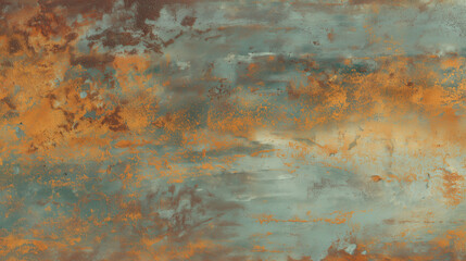 Rusted and Weathered Metal Surface Texture with Corrosion and Oxidation Marks
