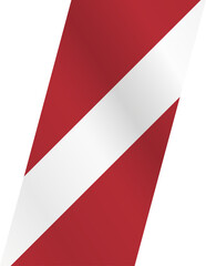 Naklejka premium Stylized flag of Latvia