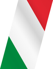 Stylized flag of Italy