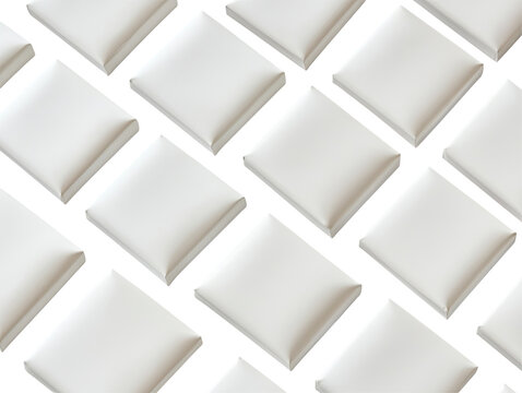 Stacked rectangular pillows