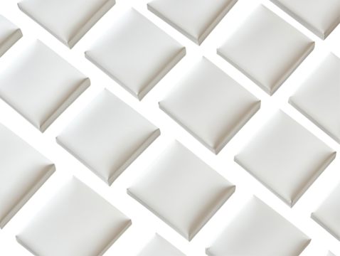 Stacked rectangular pillows