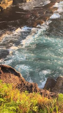waves and rocks