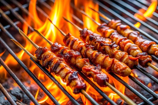 Filipino Isaw Skewers Grilled Intestines