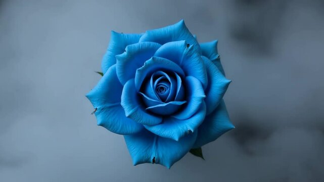 Rosa azul exuberante e fuma&ccedil;a densa em v&iacute;deo.