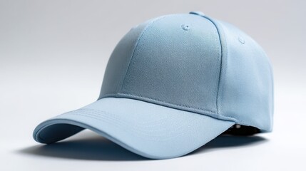 Fototapeta premium A stunning image of elegant Light Blue Baseball Cap.